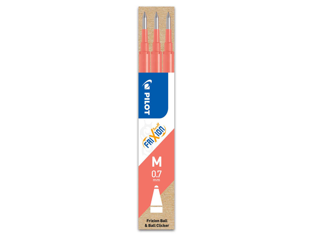 Refill Pilot FriXion koral pink 0,7 mm 3-stk