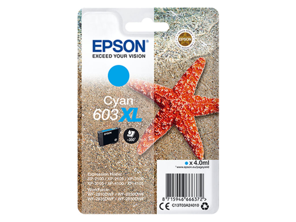 Epson 603XL blæk cyan