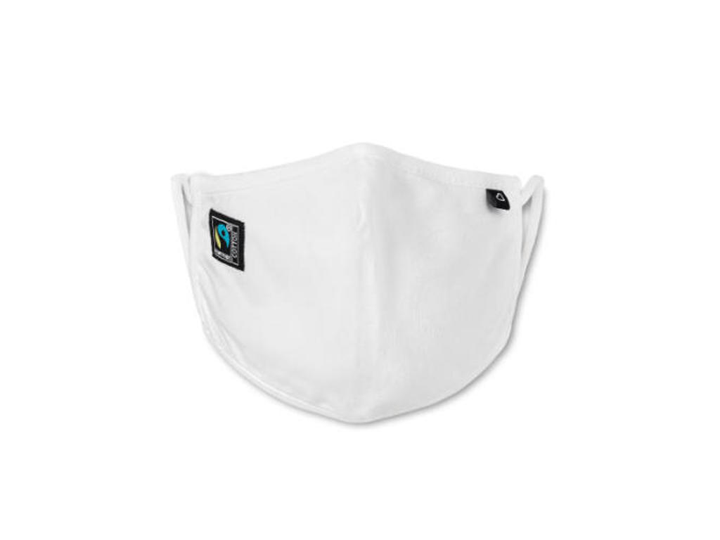 Mundbind organic fairtrade cotten hvid 3 lags