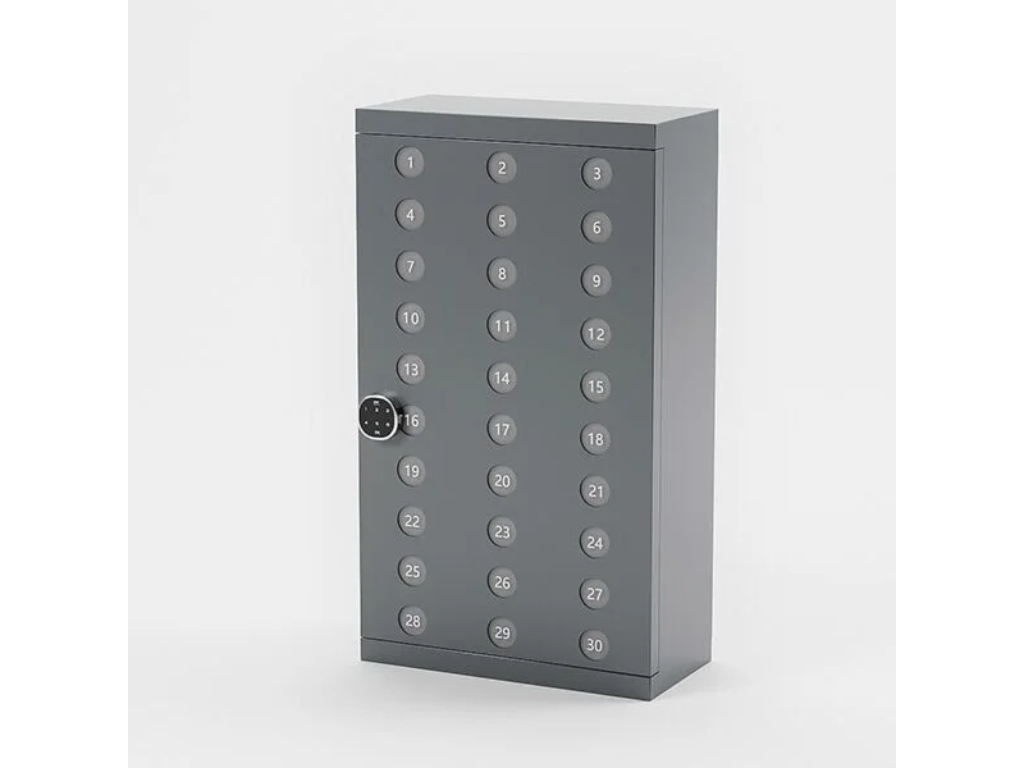 Mobilhotel 30 rum med kodelås mørkegrå 