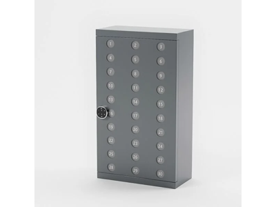 Mobilhotel 30 rum med kodelås mørkegrå 