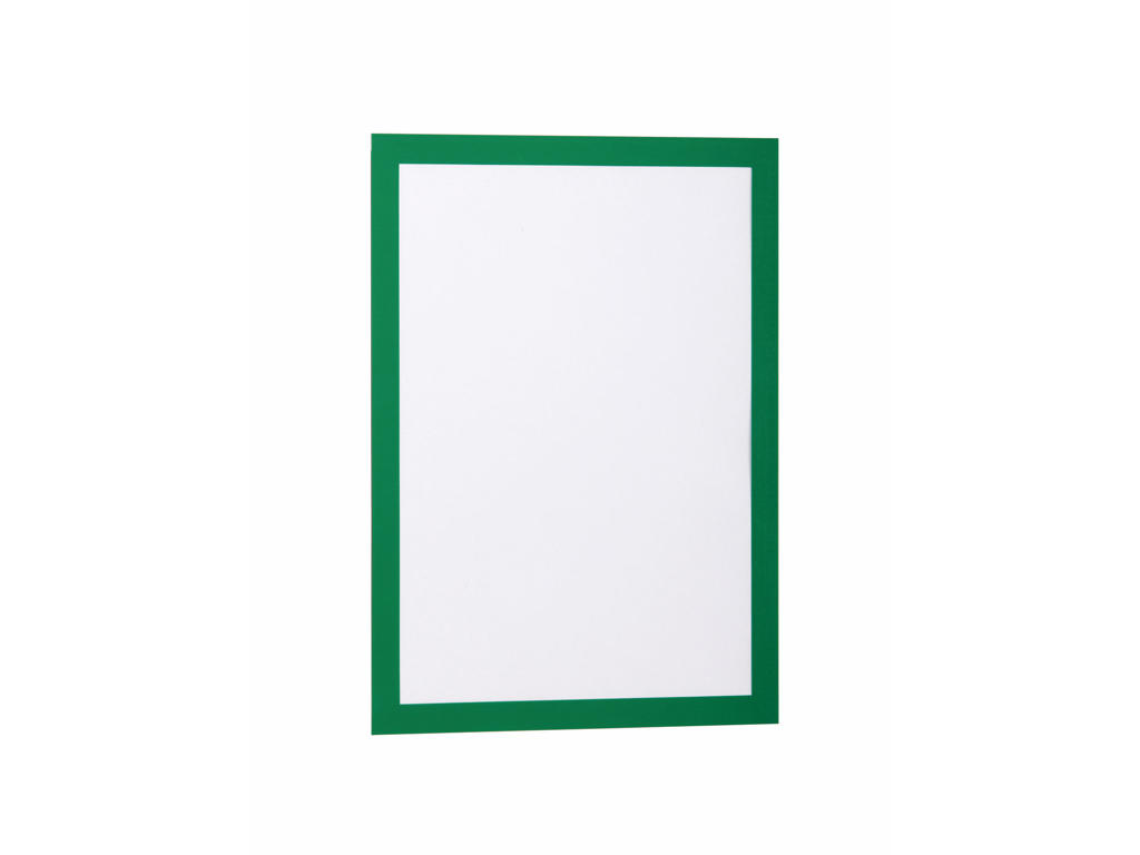 Skilt Duraframe® A4 grøn selvklæbende 2 stk