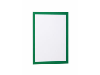 Skilt Duraframe® A4 grøn selvklæbende 2 stk