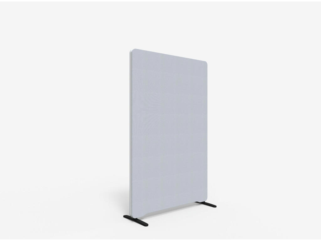 Lintex Gulvskærm Edge 1000 x 1500 mm lys grå Fiji Stof/hvid Kantliste