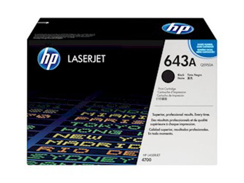 HP 643A toner Q5950A sort, 10000 sider