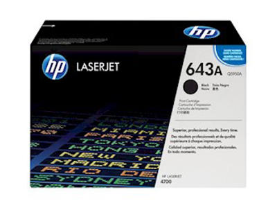 HP 643A toner Q5950A sort, 10000 sider