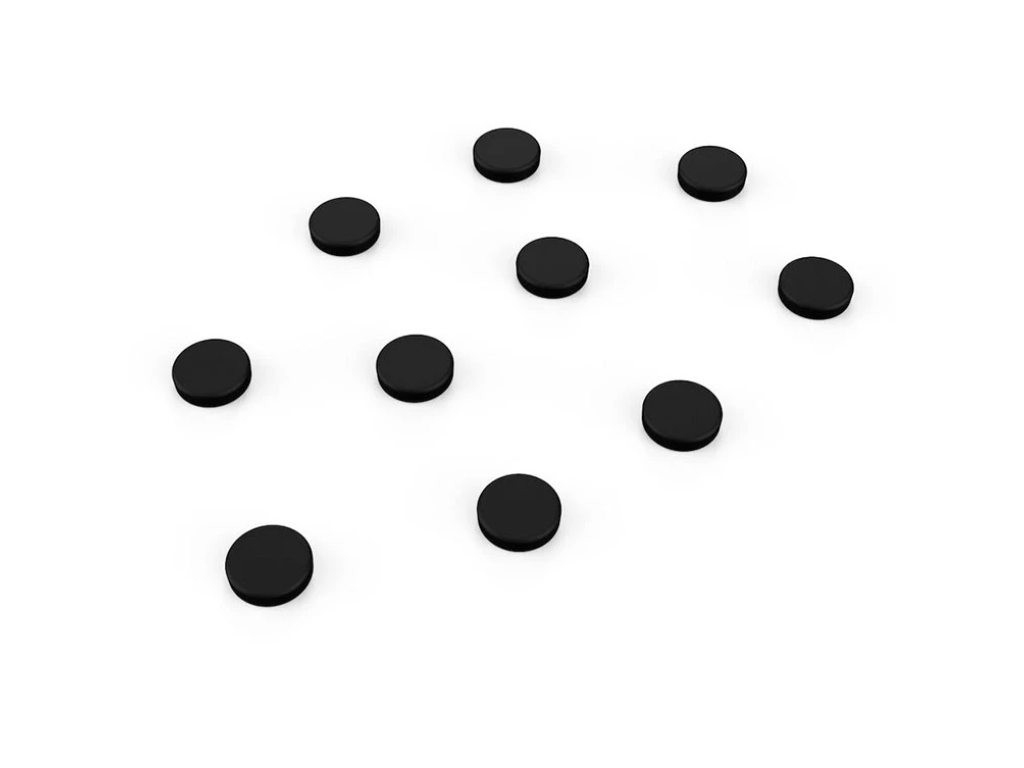 Magneter | Lintex | til glastavle | sort | 10 stk