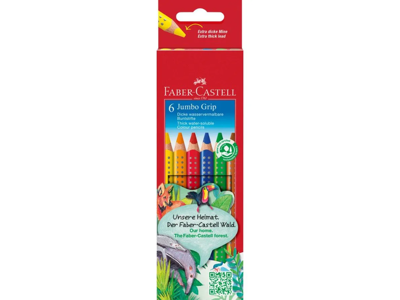 Farveblyant Faber Castell Jumbo Grip 6 ass.