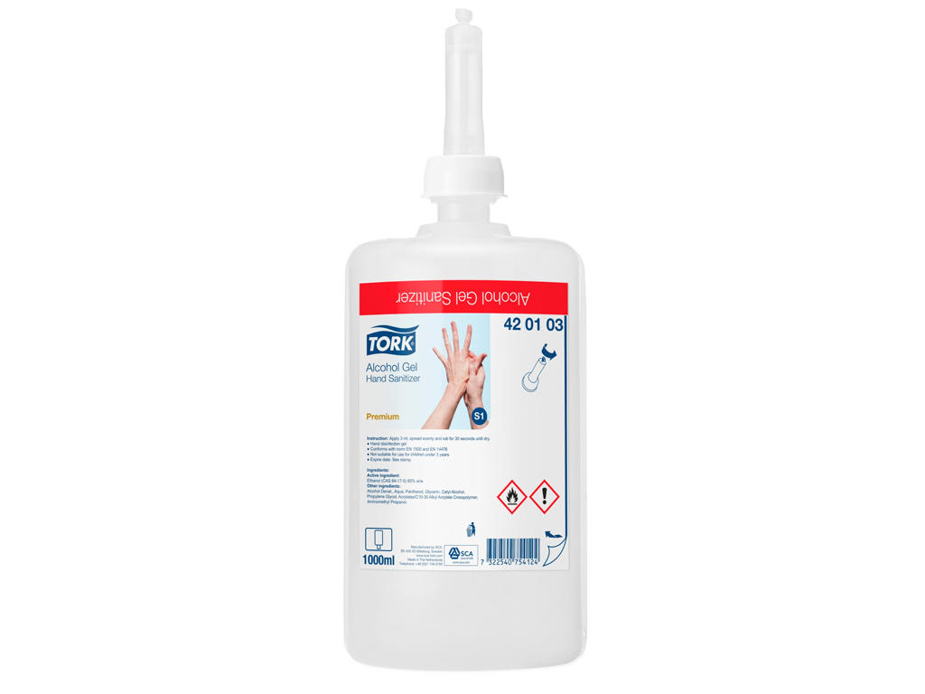 Hånddesinfektion Tork S1 420106 Gel 1 ltr