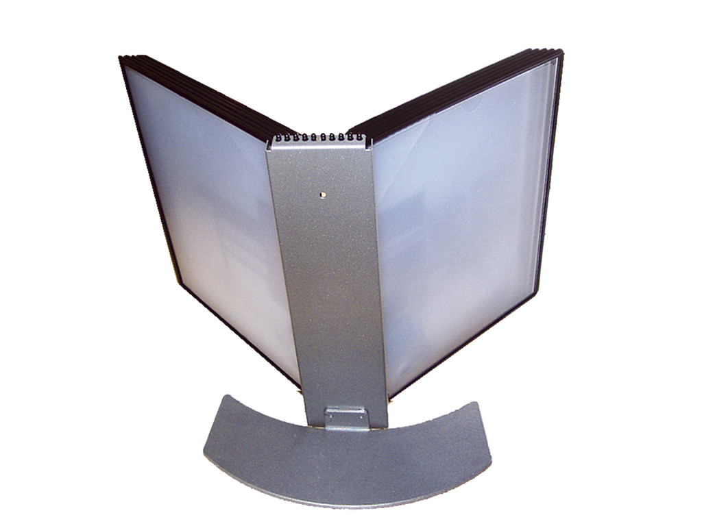 Registersystem EasyMount bord A4 sølv t/10 lommer