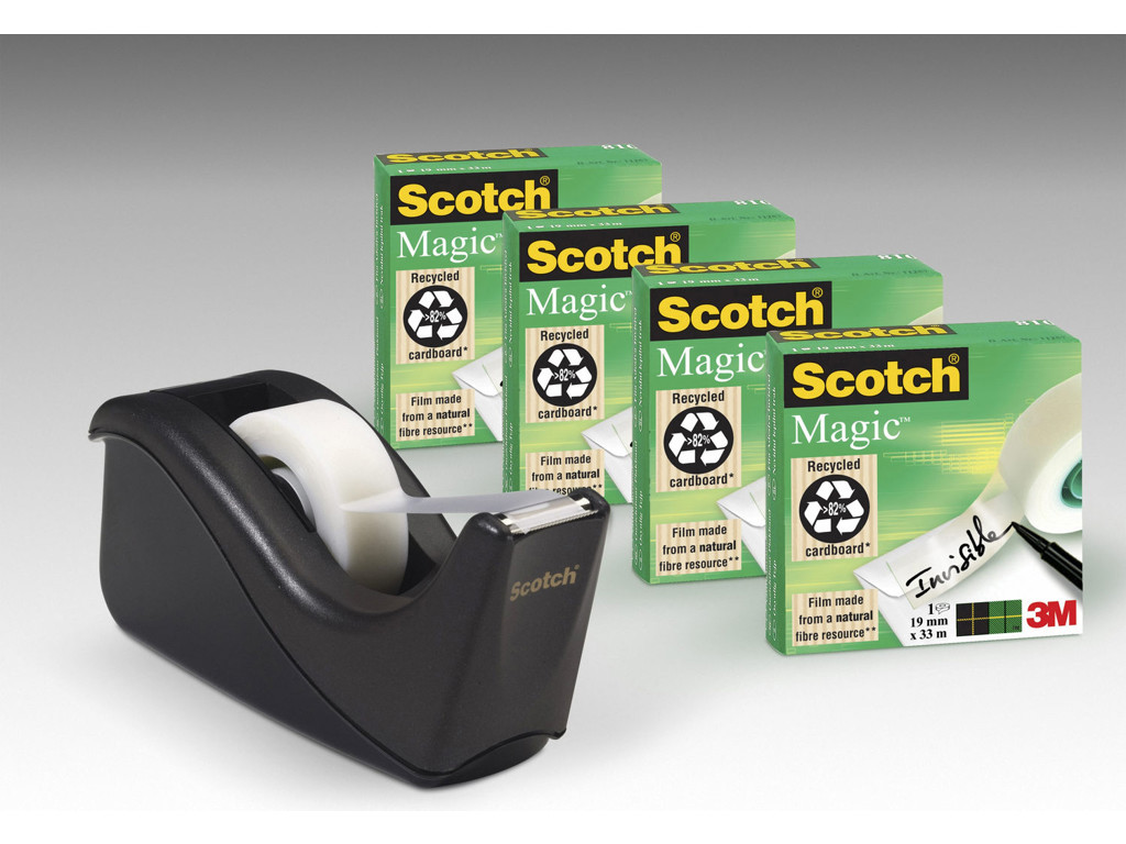 Tape magic sampak 4 rl 810 + dispenser C60 sort