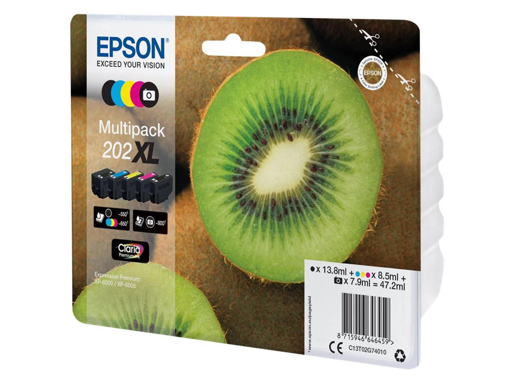 Epson blæk T202XL sampak 5 farver