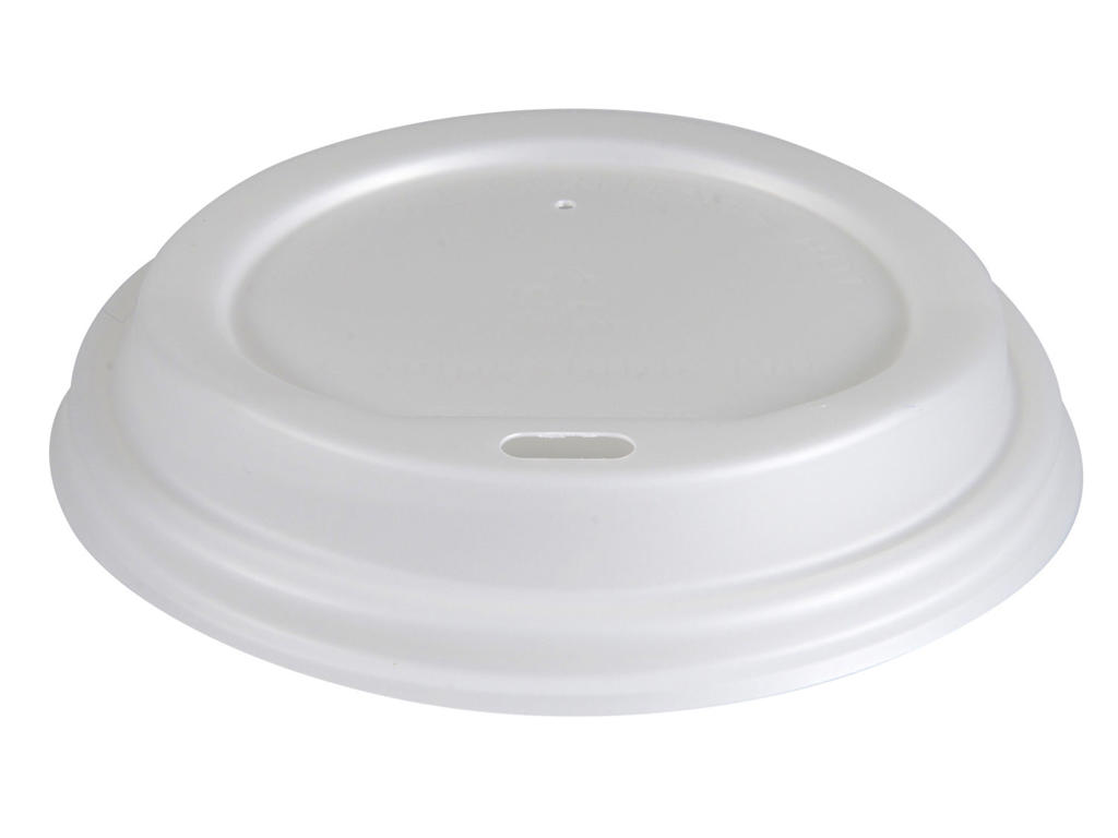 Låg til papkrus 24/25/28 cl hvid 100 stk