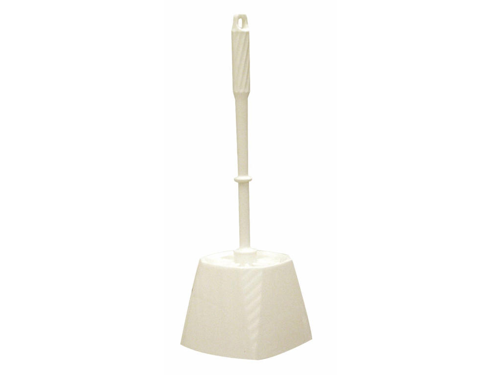 Toiletbørste med skål hvid