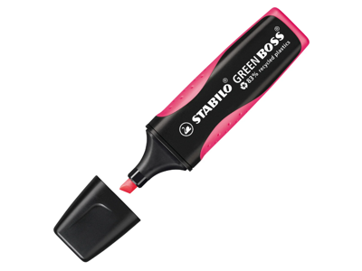 Overstregningstusch | Stabilo | Boss | pink 83% recycled plastics