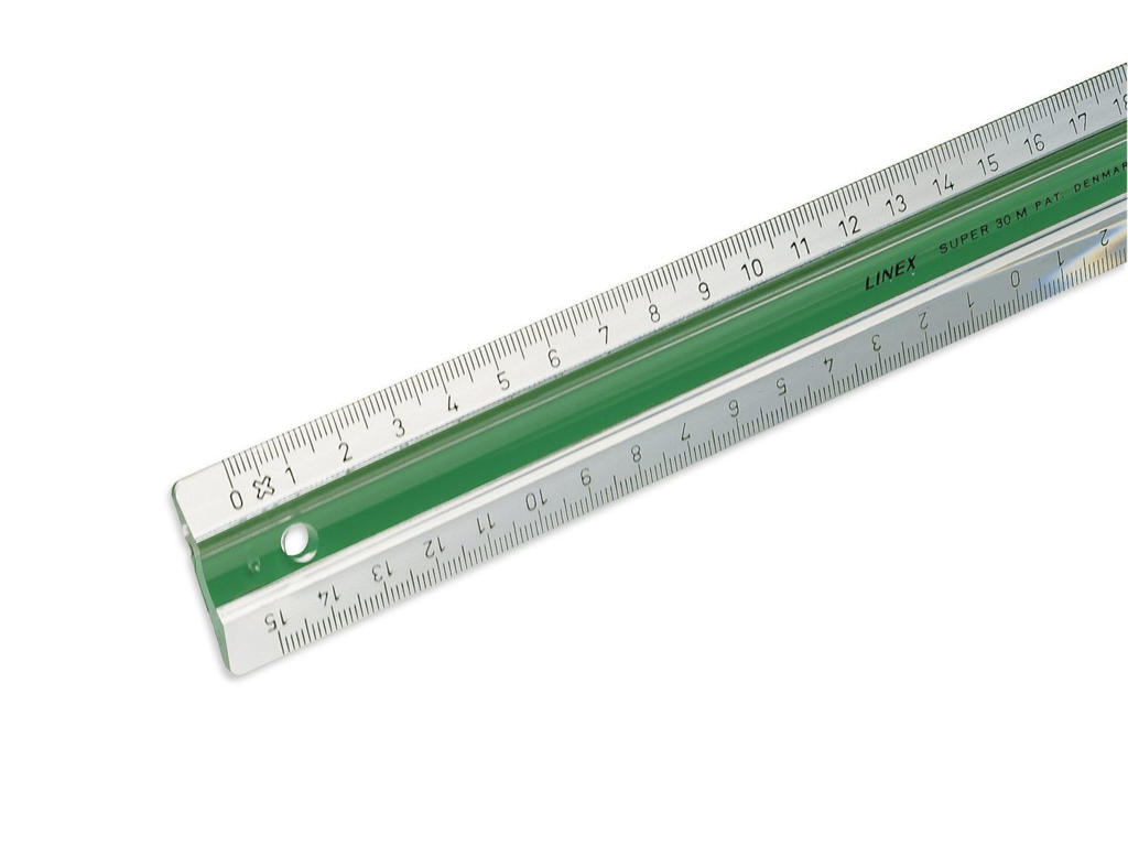 Lineal plast 30 cm super Linex