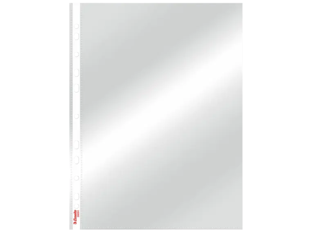 Plastlomme A4 0,105 glasklar å/top 10 stk Esselte