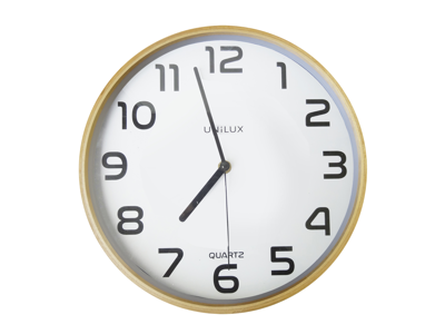 Vægur Unilux Baltic træ/hvid Ø31,5cm 