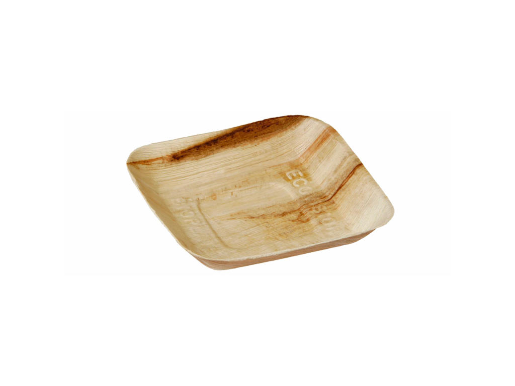 Tallerken 17x17 cm palmeblad 25 stk.