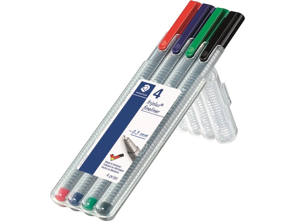 Fineliner Staedtler triplus 334 SB4 ass