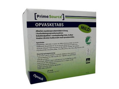 Opvasketabs Prime Source mild all-in-one vandopløselig folie 100 stk