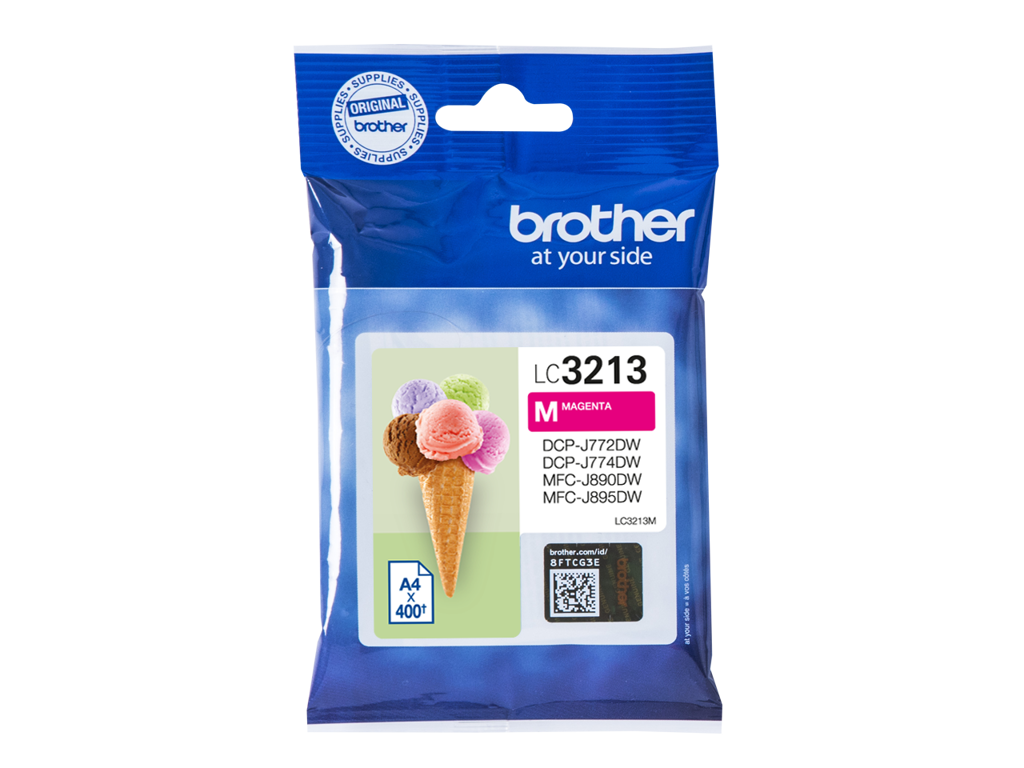 Brother blæk LC3213M magenta, 400 sider