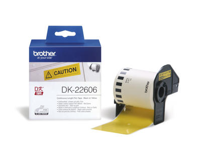 Label Brother DK22606 62mm x 15,24 meter gul film