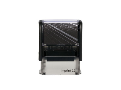 Stempel Imprint 11 med rød tekst SCANNET