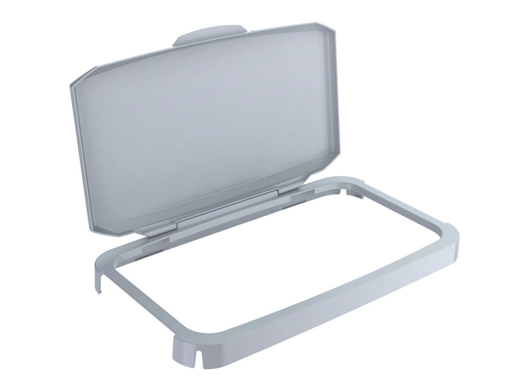 Hængslet låg t/Durabin 60L. grå