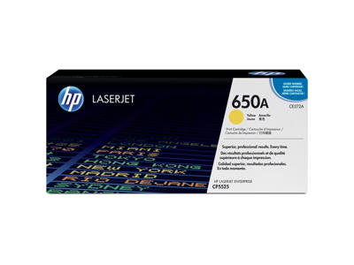 HP 650A toner CE272A gul, 15000 sider