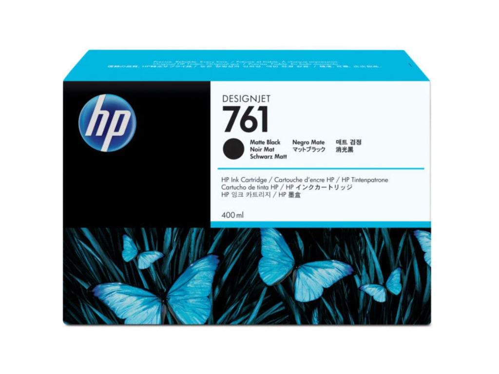 HP 761 blæk mat sort 400 ml.
