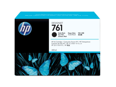 HP 761 blæk mat sort 400 ml.