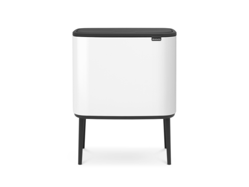 Brabantia Affaldsspand med låg | Bo Touch Bin | 11 + 23 Liter | Hvid