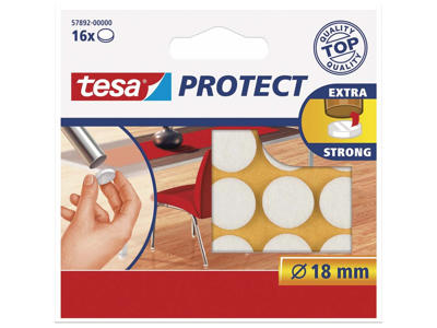 Filtpuder Tesa hvide Ø18mm