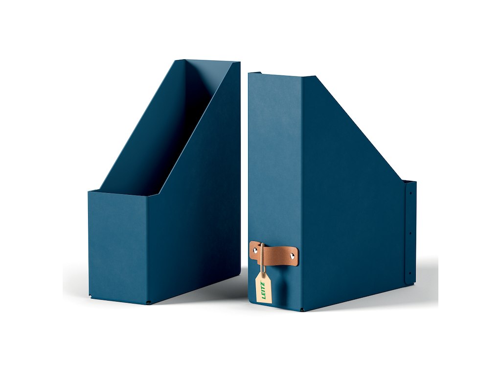Tidsskriftsamler A4 Leitz Puro blå 2 stk
