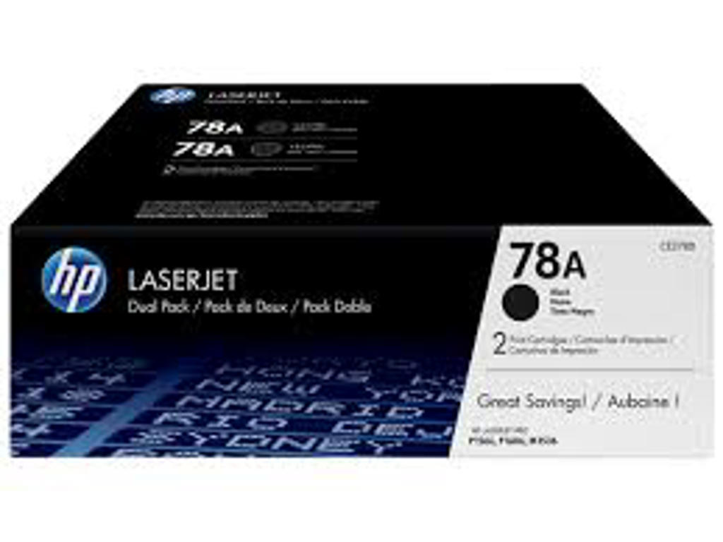 HP 78A toner CE278AD 2x sort, 4200 sider