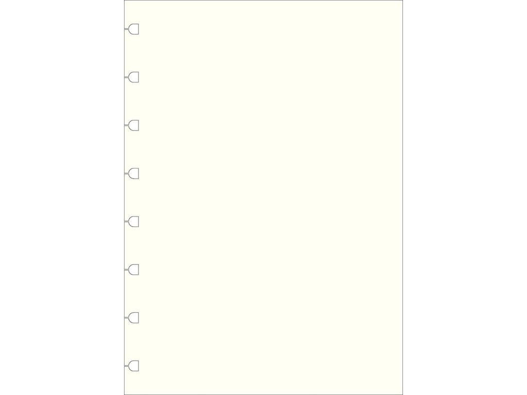 Refil til notesbog Filofax A5 ulinjeret 32 blade.
( passer 