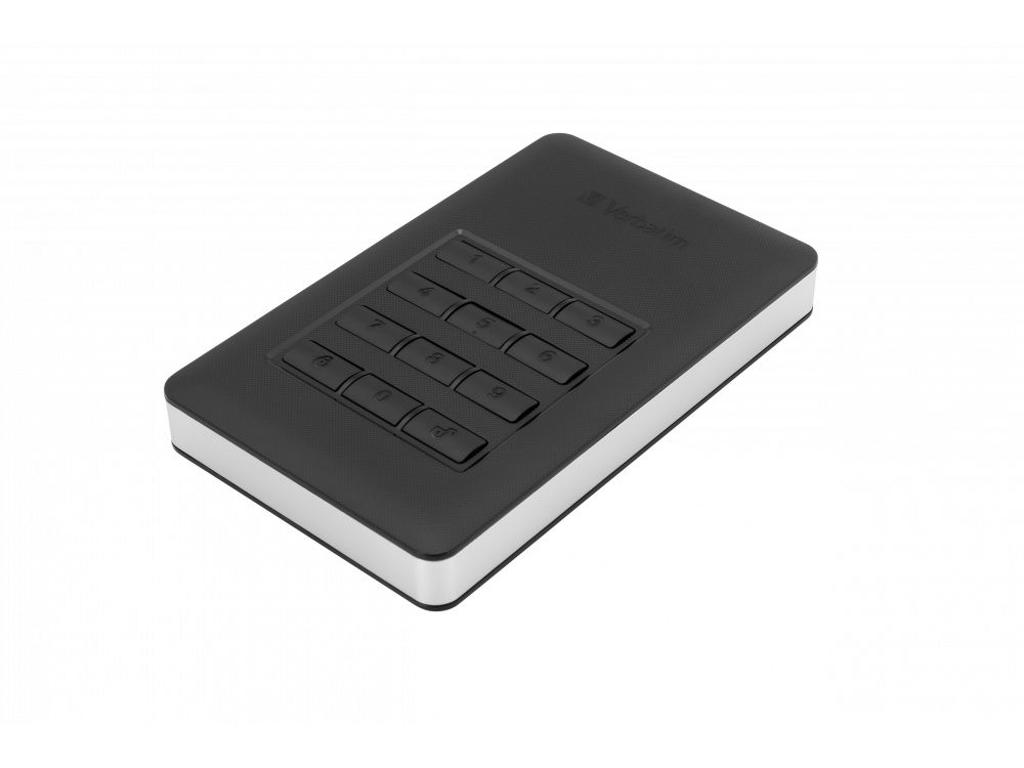Harddisk Verbatim Store n Go keyboard 2 TB sort