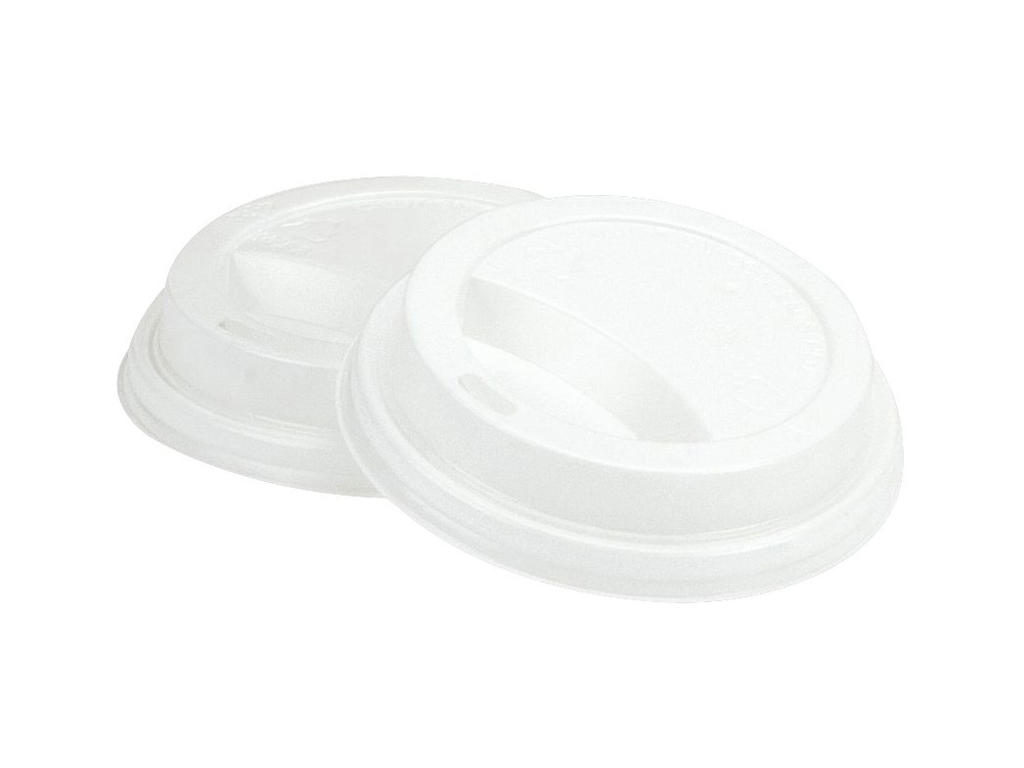 Låg til papkrus 34/45 cl hvid 1000 stk