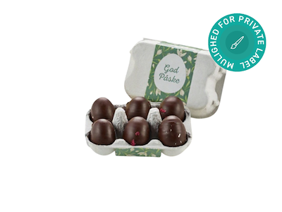 Økologiske marcipanæg i æggebakke, 6 stk.