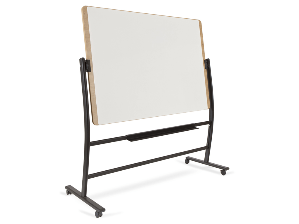 Whiteboardtavle | Rocada | mobil | dobbeltsidet 360gr | 1000 x 1500 mm 