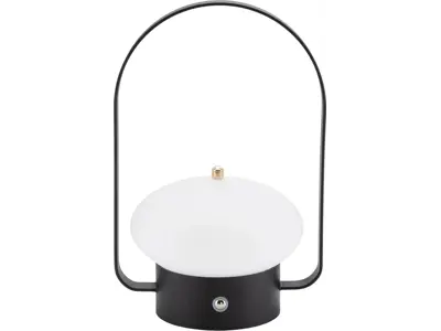 Securit LED bordlampe Barcelona, sort | hvid