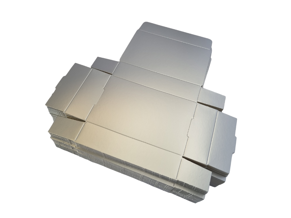 Gavekortæsker | 10x16x3 cm | Sølv | Blank | 100 stk.