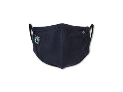 Mundbind organic fairtrade cotten navy 3 lags