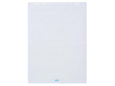 Flipoverpapir tern/blank 68x93 cm. 5x20 ark