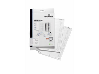 Indstik til navneskilt 65x30 mm 20 ark Durable