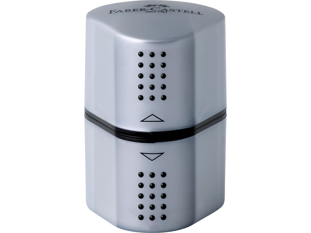 Blyantspidser Faber Castell Grip Trio 2001 Sølv