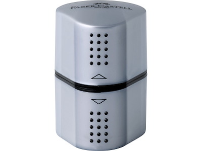 Blyantspidser Faber Castell Grip Trio 2001 Sølv