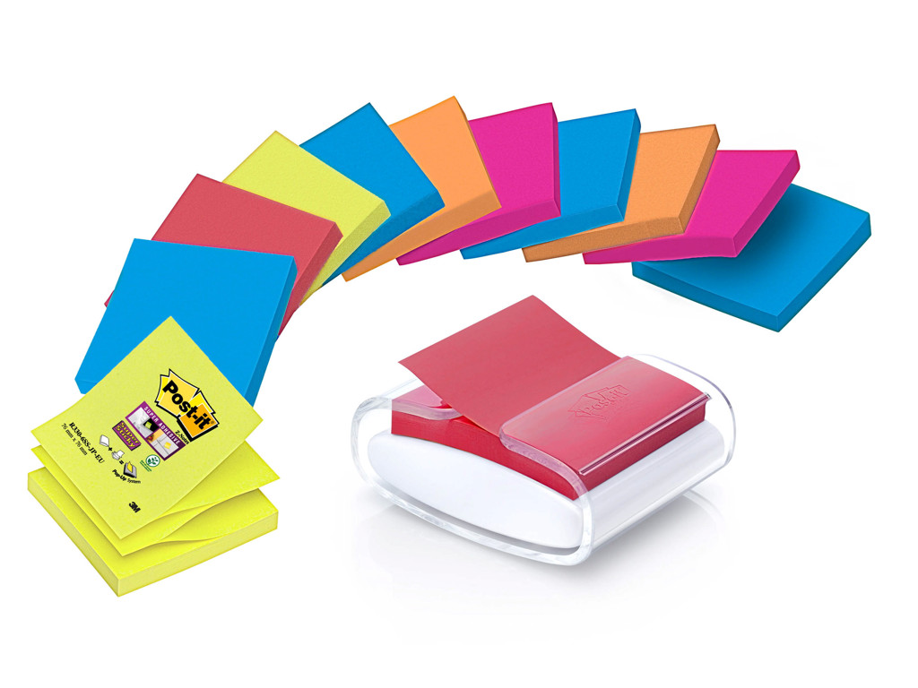 Post-it z-notes dispenser + 12 blokke