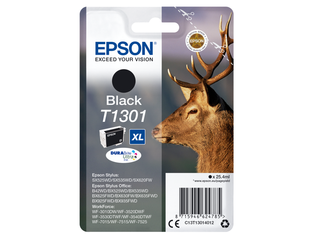 Epson blæk T1301 XL sort